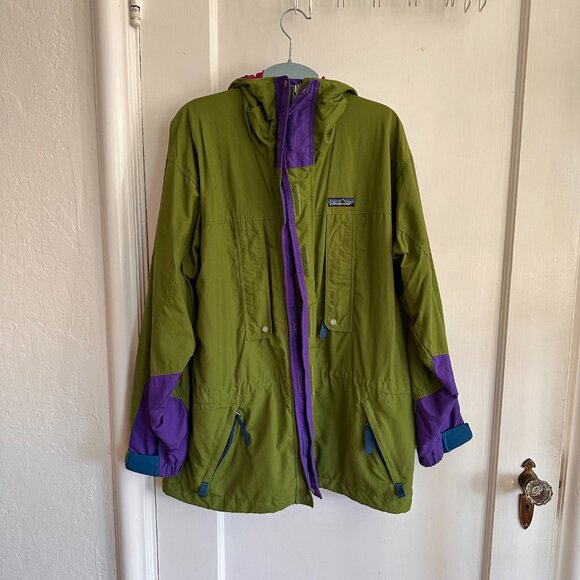 Vintage 90’s Men’s Green Purple Patagonia Sz L - Picture 7 of 8
